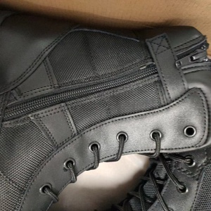 TSB12 High Quality Customized <b>Black</b> Outdoor <b>Working</b> <b>Boots</b> 1000D Oxford Fabric Sleeves with Side Zip - Product Image 6