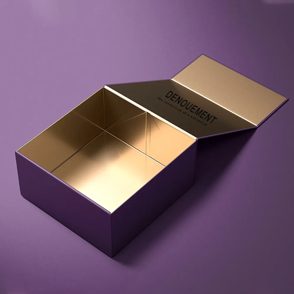 Kunden spezifisches Logo Luxus karton Faltbare Faltung Starre Papier verpackung Magnet verschluss Geschenk boxen