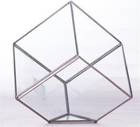 Terrarium en verre fait à la main pour décoration de mariage, maison de fleurs en verre