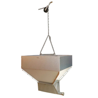 Mangeoire métallique durable à longue durée de vie pour poulets de chair et poulets reproducteurs en élevage moderne