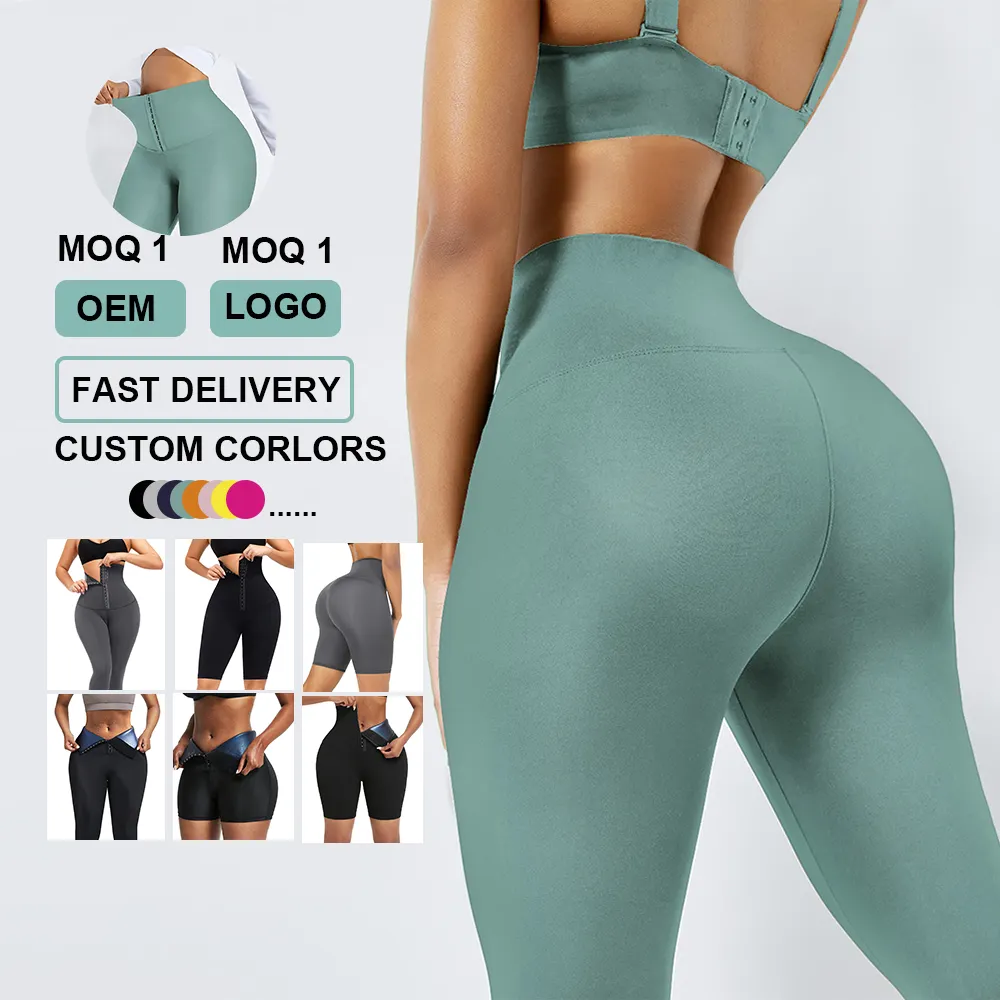 Pantalon de Yoga Taille Haute pour Femme, Contrôle du Ventre, Corset de Fitness, Vente en Gros, 2 en 1