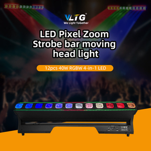 New Arrival 12*40W 12x40w chùm Zoom rửa 4in1 di chuyển đầu ánh sáng Tường rửa Đèn sân khấu DMX512 cho DJ Disco Party bar sân khấu - Product Image 6