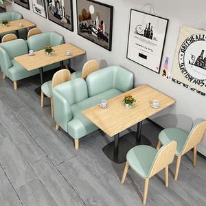 Juego de Mesa y Sillas de Madera y Acero, Mesas para Cafetería, Restaurante, Muebles Estilo Rústico - Muebles - - Product Image 3