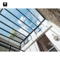 Puits de lumière artificiel résidentiel en aluminium fixe avec triple vitrage trempé, personnalisé en usine pour les maisons