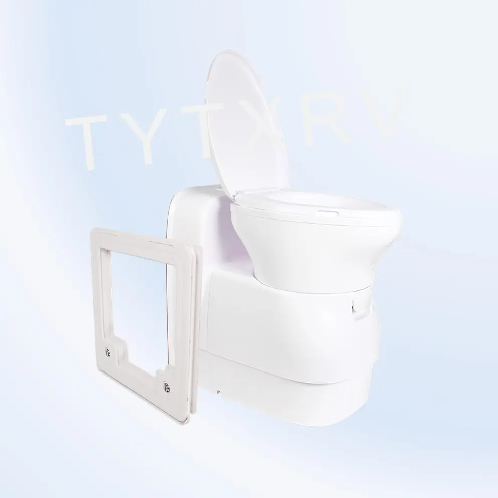 TYTXRV RV 액세서리 캠핑카 DC12V 300W 전기 분쇄 플러싱 RV 캐러밴 화장실 카세트 캐러밴 화장실