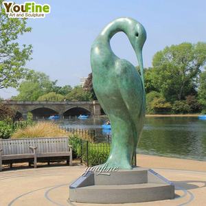 Statua di Pellicano in Bronzo di Grandi Dimensioni per Parchi e Giardini - Product Image 4