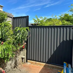 澳大利亚风格铝栅栏黑色粉末涂层钢栅栏面板价格