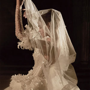 Lsxy41 nouvelle <span class=keywords><strong>robe</strong></span> <span class=keywords><strong>de</strong></span> mariée <span class=keywords><strong>de</strong></span> Style rétro français, haut tubulaire mince, industrie lourde, <span class=keywords><strong>grande</strong></span> queue, 2022 - Product Image 5