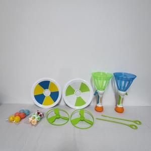Jeu de lancer interactif 2-en-1 : attrape-balle et lance-vaisselle volante pour enfants - Product Image 2