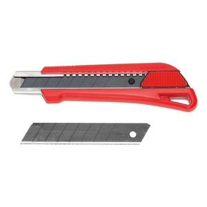 Couteau utilitaire monocomposant de qualité industrielle Wurth, qualité alimentaire, avec lames amovibles, manche en plastique, vente en gros - Product Image 4