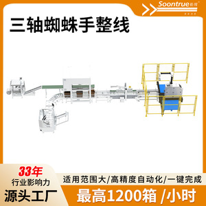 Línea de Producción de Brazos Robóticos de Tres Ejes, Máquina Automática de Apertura y Sellado de Cajas de Cartón, Sistema Completo - Product Image 2