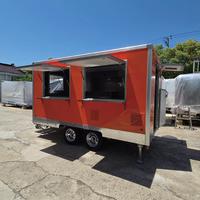 Remorque commerciale mobile avec cuisine complète, chariot alimentaire, camions de restauration d'occasion à vendre par le propriétaire