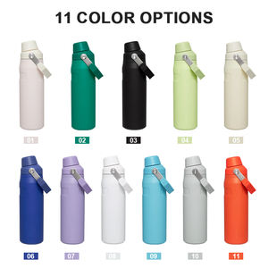 Botella de Viaje Deportiva de Gran Capacidad con Asa, Termo de Acero Inoxidable de Doble Pared con Aislamiento al Vacío de 24 oz, con Logotipo Personalizado - Product Image 2