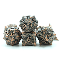 Vente en gros en usine Dnd Metal Dice Set 7 Pcs D & d Dice Set pour Donjons et Dragons