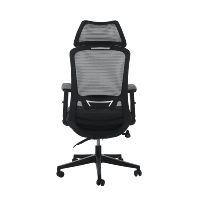 Chaise de direction moderne en maille de haute qualité pour cadres, avec accoudoirs pour bureaux à domicile, idéale pour les réunions et l'utilisation avec un ordinateur