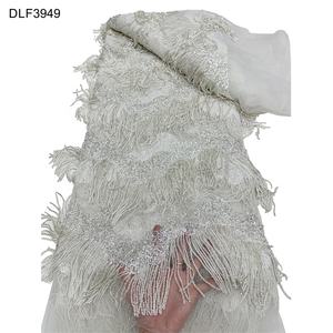 <span class=keywords><strong>Tessuto</strong></span> in Pizzo con Perline di Alta Qualità all'Ingrosso per Abiti da Cerimonia e Matrimonio, <span class=keywords><strong>Tessuto</strong></span> in Pizzo con Paillettes e Nappe Lucide - Product Image 3