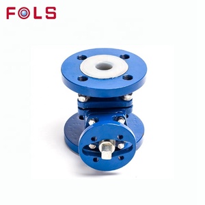 Válvula de bola de flúor DN 100 150 200 Q41F-10C/16C DN25 con extremo de brida PTFE - Product Image 3