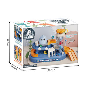 Nouveau Design <span class=keywords><strong>Dinosaure</strong></span> <span class=keywords><strong>Jouet</strong></span> <span class=keywords><strong>Garage</strong></span> Véhicule Ensemble de Jeu Mini Voitures et Rampe Piste de Course Électrique Parking Jouets pour Enfants - Product Image 4