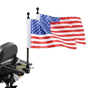 ธงมอเตอร์ไซค์คุณภาพสูง ผลิตจากโพลีเอสเตอร์ ขายส่ง ประกอบง่าย สองด้าน สำหรับจักรยานและมอเตอร์ไซค์ - Product Image 5