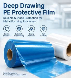 Film de protection personnalisable pour éviers de cuisine, adhésif PE transparent bleu en rouleau, support OEM ODM, fabricant coréen - Product Image 3