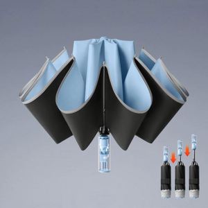 Paraguas Personalizados para Días Soleados y Lluviosos, Paraguas Plegables Invertidos con Mango Transparente para Promociones - Product Image 2