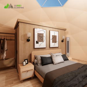 6m Durchmesser Outdoor Hotel Dome House Glamping Geodätisches Kuppel zelt mit PVC-Dach abdeckung - Product Image 3