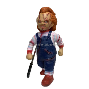 Chucky <strong>Doll</strong> From the Movie "Child's Play " Is Made of Latex with the Same Clothing Style As in the Movie <strong>Halloween</strong> Decoration - Product Image 4