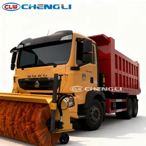 Camion de déneigement lourd Howo 6x4 personnalisé avec lame à neige et épandeur de sel - Product Image 3