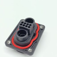 Connecteur hybride 200A à commutation rapide 2+8 broches, contact en cuivre haute tension, indice de protection IP67, prise et fiche pour alimentation moto
