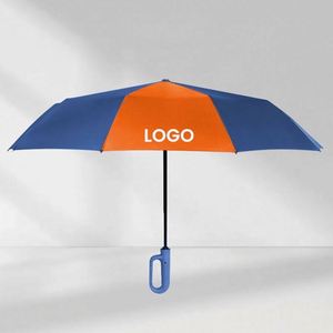Small Wholesale Foldable <b>Smart</b> Logo High Quality Windproof Outdoor Umbrella with Logo - Product Image 5