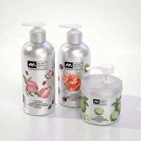 Dispensador de Gel de Ducha y Champú Recargable de Aluminio Mate Moderno y Elegante de 450 ml, Envase Cosmético para Aceite Esencial, Duradero para Uso Diario