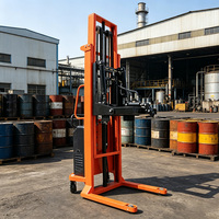 Rotateur de fûts électrique industriel de 2000 mm, empileur et déverseur manuel motorisé pour usine chimique et atelier