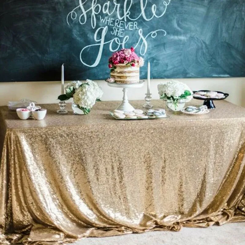 Nouvelle arrivée superposition décoration de mariage fête nappe broderie or qualité nappe pour événements pour impressionner vos invités
