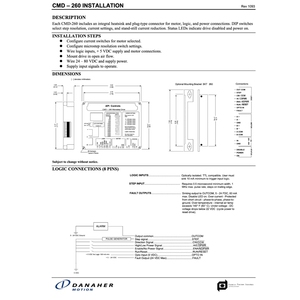 Kollmorgen Motion API <span class=keywords><strong>CMD</strong></span>-260 <span class=keywords><strong>CMD</strong></span> 260 Microstep Stepper Drive A - Product Image 2