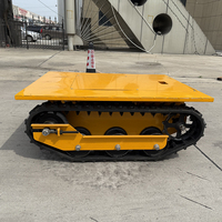 Transporteur électrique à chenilles à haute capacité de charge, avec batterie au lithium, plateau roulant tout-terrain, mini-dumper industriel agricole