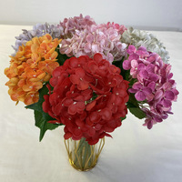 Fleurs artificielles YL pour la décoration de la maison et de mariage, toucher réel, colle douce, 72 pièces, hydrangeas artificiels, fleurs simulées