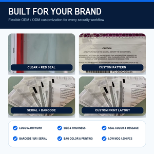 Bolsa <span class=keywords><strong>de</strong></span> Seguridad para Envíos con Logotipo Personalizado, <span class=keywords><strong>de</strong></span> Poliéster, a Prueba <span class=keywords><strong>de</strong></span> Manipulació<span class=keywords><strong>n</strong></span>, con Embalaje <span class=keywords><strong>de</strong></span> Cartó<span class=keywords><strong>n</strong></span> para Efectivo y Dinero - Product Image 4