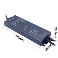 Driver LED 200W étanche IP67 dimmable Triac 5 en 1, alimentation LED 0-10V 1-10V/10V pour éclairage LED extérieur