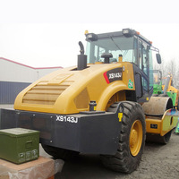Compacteur de sol manuel à tambour unique de 12 tonnes, rouleau compresseur routier XS122