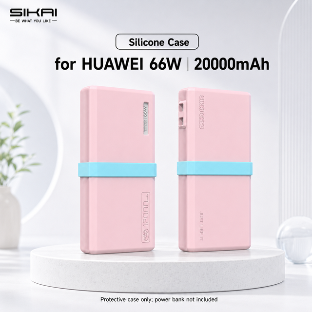 SIKAI Silicone Protective Case for HONOR Select JOWAY 66W 20000mAh Power Bank Shock-Resistant Anti-Scratch Non-Slip Cover