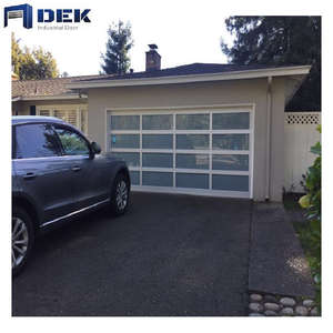 Portes <span class=keywords><strong>de</strong></span> <span class=keywords><strong>garage</strong></span> en verre isolées en aluminium motorisées modernes pour la maison - Product Image 4