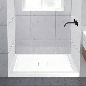 Modern CUPC Bathroom Rectangle Shower Base Corner Acrylic Shower Tray