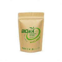 Pochette compostable PLA biodégradable en papier kraft Doypack sac debout pour le stockage du sol végétal