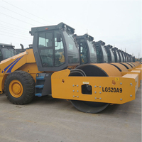 Compacteur vibrant à tambour unique Lonking CDM520A9 de 20 tonnes avec transmission hydroélectrique et cabine climatisée