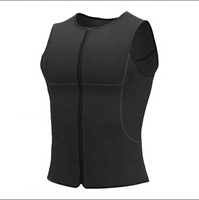 Divestar Baju Selam Anti Air dan Bernapas 3mm Neoprene, Rompi Jaket Resleting Depan untuk Berselancar dan Berenang, Pria dan Wanita