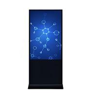Pantalla LCD Publicitaria de Alta Definición para Interiores HAOWEI HW-DSF021 de 65 Pulgadas, Pantalla Táctil Capacitiva/Infrarroja, CMS Basado en la Nube, 500cd/m