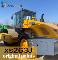 Compacteur routier vibrant à double tambour XS263J de 26 tonnes, force d'excitation de 360 kN, pour travaux routiers