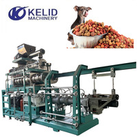 Ligne de production entièrement automatique d'aliments pour chiens de la marque KLD, extrudeuse de transformation d'aliments secs, machine de fabrication 300 kg/h