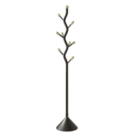 Porte-manteau sur pied noir de style minimaliste pour la maison, chambre, salon, entrée, et support à sacs