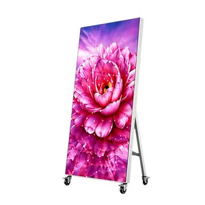 Écran LED mobile HAOYUAN pour signalisation aquatique, 1920×1080 Full HD, support de sol intérieur pour la publicité - Product Image 4
